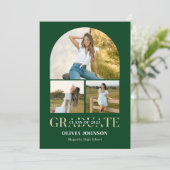 Arch Photo Graduation Party Kaart (Staand voorkant)