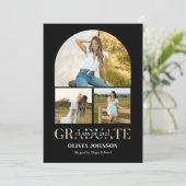Arch Photo Graduation Party Kaart (Staand voorkant)