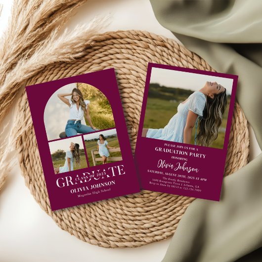 Arch Photo Graduation Party Kaart