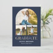 Arch Photo Graduation Party Kaart (Staand voorkant)