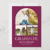 Arch Photo Graduation Party Kaart (Voorkant)