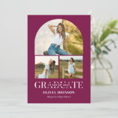 Arch Photo Graduation Party Kaart (Staand voorkant)