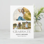 Arch Photo Graduation Party Kaart (Staand voorkant)