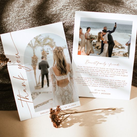 Arch Photo Hartelijk dank | Weddenschap Hartelijk Kaart