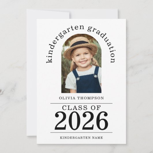 Arch Photo Kindergarten Afstuderen 2025 Aankondiging (Voorkant)