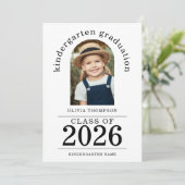 Arch Photo Kindergarten Afstuderen 2025 Aankondiging (Staand voorkant)
