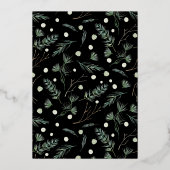 Arch Photo Merry & Bright Gold Foil Holiday Card Folie Uitnodiging (Achterkant)