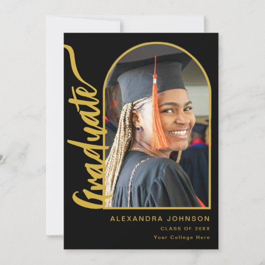 Arch Photo Modern Afstuderen Aankondiging (Voorkant)