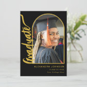 Arch Photo Modern Afstuderen Aankondiging (Staand voorkant)