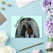 Arch Photo Modern Elegant Eenvoudig Afstuderen Par Acryl Uitnodigingen (Insitu (Huwelijk))