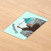 Arch Photo Modern Elegant Eenvoudig Afstuderen Par Acryl Uitnodigingen (Laagn)