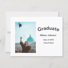 Arch Photo Modern Elegant Eenvoudig Afstuderen Par Briefkaart