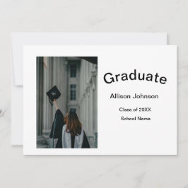 Arch Photo Modern Elegant Eenvoudig Afstuderen Par Kaart