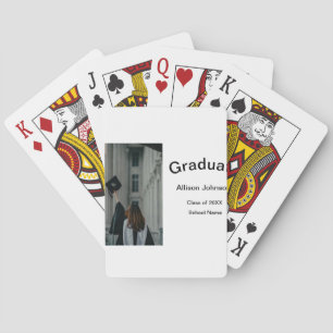 Arch Photo Modern Elegant Eenvoudig Afstuderen Par Pokerkaarten
