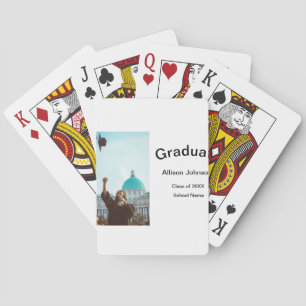 Arch Photo Modern Elegant Eenvoudig Afstuderen Par Pokerkaarten