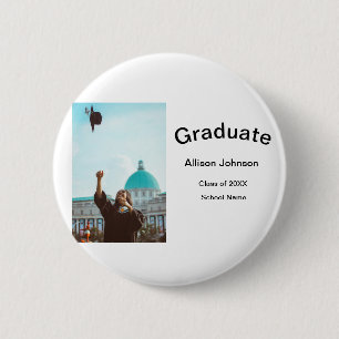 Arch Photo Modern Elegant Eenvoudig Afstuderen Par Ronde Button 5,7 Cm