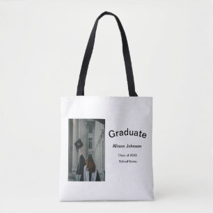 Arch Photo Modern Elegant Eenvoudig Afstuderen Par Tote Bag