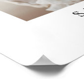 Arch Photo Modern Script Wedding Welkom Poster (Hoek)