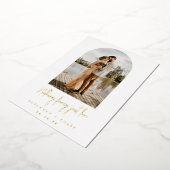 Arch Photo Niets Fancy gewoon van Elopement Folie Uitnodiging (Gedraaid)