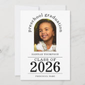 Arch Photo Preschool Afstuderen 2025 Aankondiging (Voorkant)