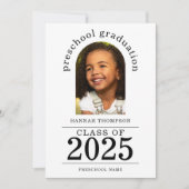 Arch Photo Preschool Afstuderen 2025 Aankondiging (Voorkant)