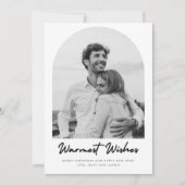 Arch Photo Pset Couple Kerstmis Feestdagenkaart (Voorkant)