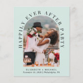 Arch Photo QR Code Mint Wedding Reception nodigt u (Voorkant)