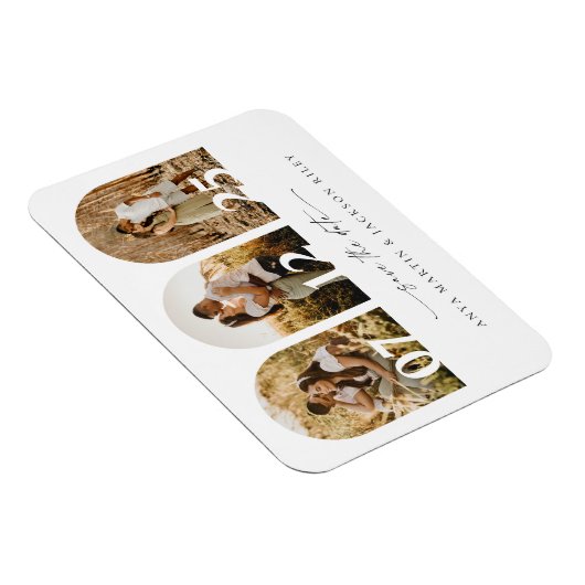 Arch Photo Save the Date Wedding Kaart Notice Magneet (Rechterzijde)