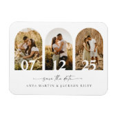 Arch Photo Save the Date Wedding Kaart Notice Magneet (Horizontaal)