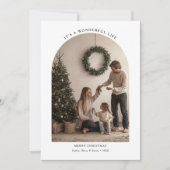 Arch Photo Simple Het is een prachtig kerstleven Feestdagenkaart (Voorkant)