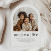 ArcH Photo Triple Joint Birthday Invitation Kaart