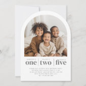 ArcH Photo Triple Joint Birthday Invitation Kaart (Voorkant)