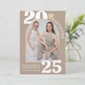 Arch Photo Twin College High School Afstuderen Kaart (Staand voorkant)