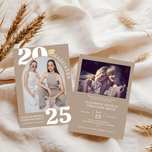 Arch Photo Twin College High School Afstuderen Kaart