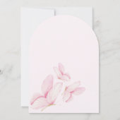 Arch Pink Butterflies Meisje Baby shower Kaart (Achterkant)