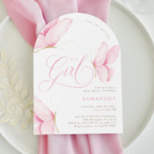 Arch Pink Butterflies Meisje Baby shower