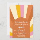 Arch Retro Hier komt de zon Vrijgezellenfeest Kaart (Voorkant)