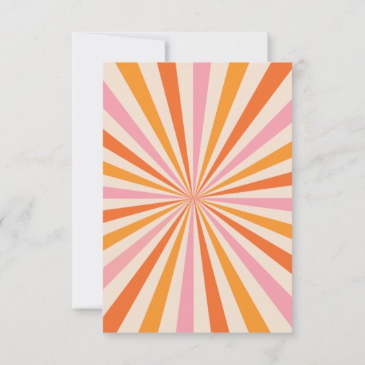 Arch Retro Hier komt het Son Baby shower Bedankkaart (Achterkant)