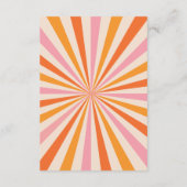 Arch Retro Hier komt het Son Baby shower Informatiekaartje (Achterkant)