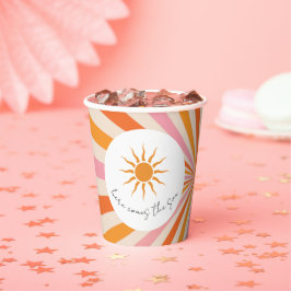 Arch Retro Hier komt het Son Baby shower Papieren Bekers