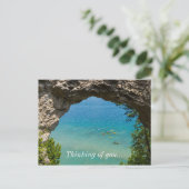 Arch Rock Canoeing Briefkaart (Staand voorkant)