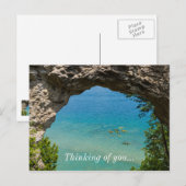 Arch Rock Canoeing Briefkaart (Voorkant / Achterkant)