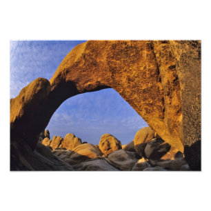 Arch Rock in Joshua Tree National Park in Foto Afdruk