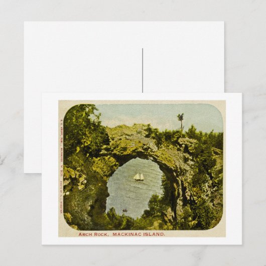 Arch Rock, Mackinac Island  Briefkaart (Voorkant / Achterkant)