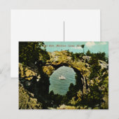 Arch Rock Mackinac Island, Michigan 1911 Briefkaart (Voorkant / Achterkant)