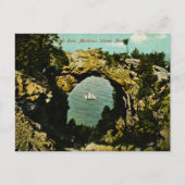 Arch Rock Mackinac Island, Michigan 1911 Briefkaart (Voorkant)