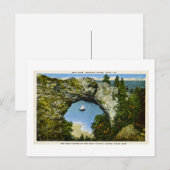 Arch Rock Mackinac Island, Michigan Briefkaart (Voorkant / Achterkant)