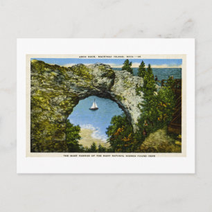Arch Rock Mackinac Island, Michigan Briefkaart
