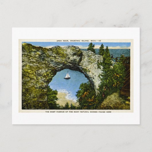 Arch Rock Mackinac Island, Michigan Briefkaart (Voorkant)