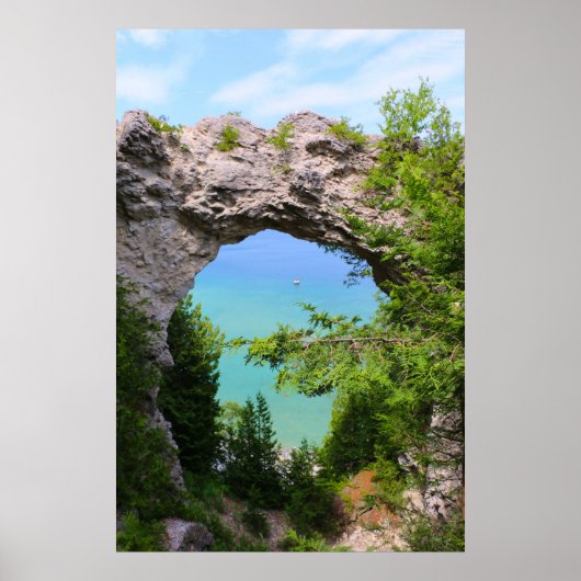 Arch Rock Mackinac Island Poster (Voorkant)